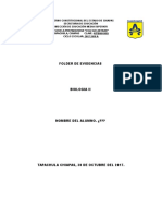 Folder de Evidencias Biologia II Parcial 2