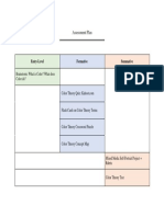 Assessment Plan