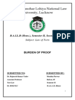 BURDEN of PROOF Final Submission