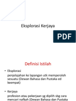 Eksplorasi Kerjaya