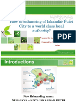 How To Enhancing of Iskandar Putri City To A World Class Local Authority?