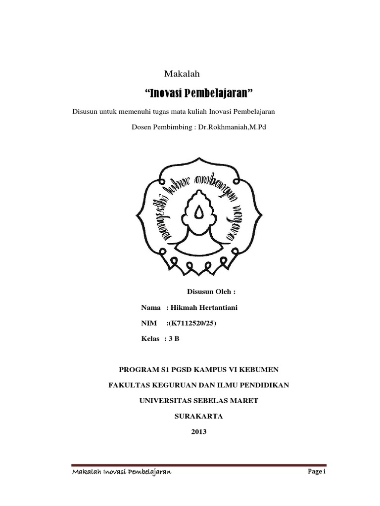 Makalah Inovasi Pembelajaran
