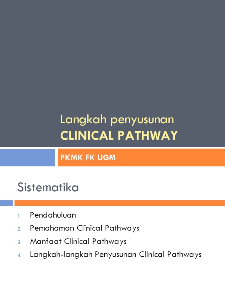 Langkah Menyusun Clinical Pathways | PDF