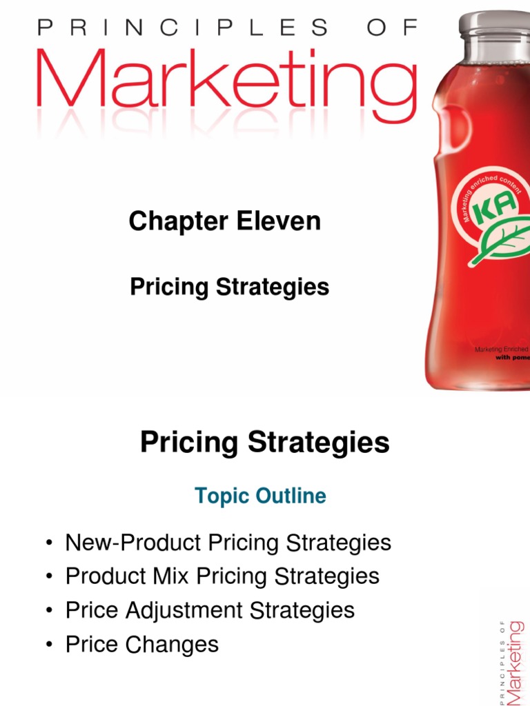 Priciples of Marketing - Pricing Strategies Chapter #11 PDF | PDF ...