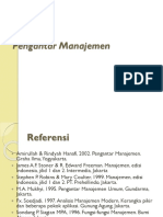 Dasar Dasar Manajemen - PPT Pert 1