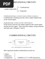 Combinational Logic Circuits (Circuits Without A Memory)