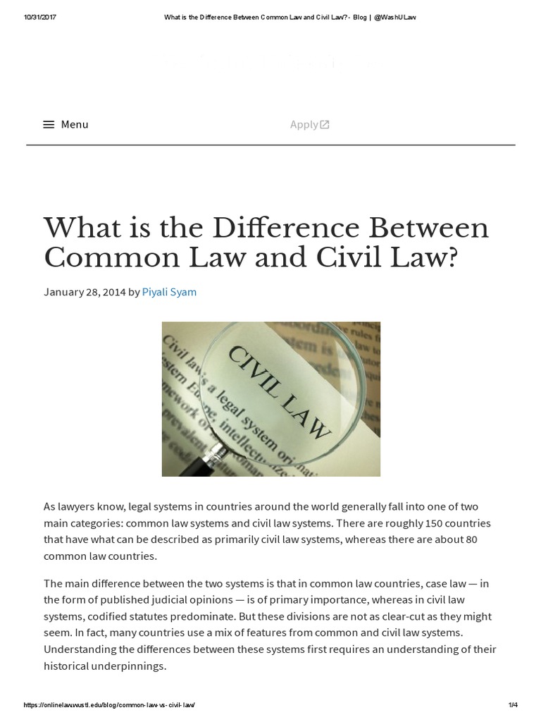 What is the Difference Between Common Law and Civil Law_ ...
