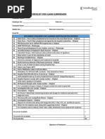 Claim Submission Check List