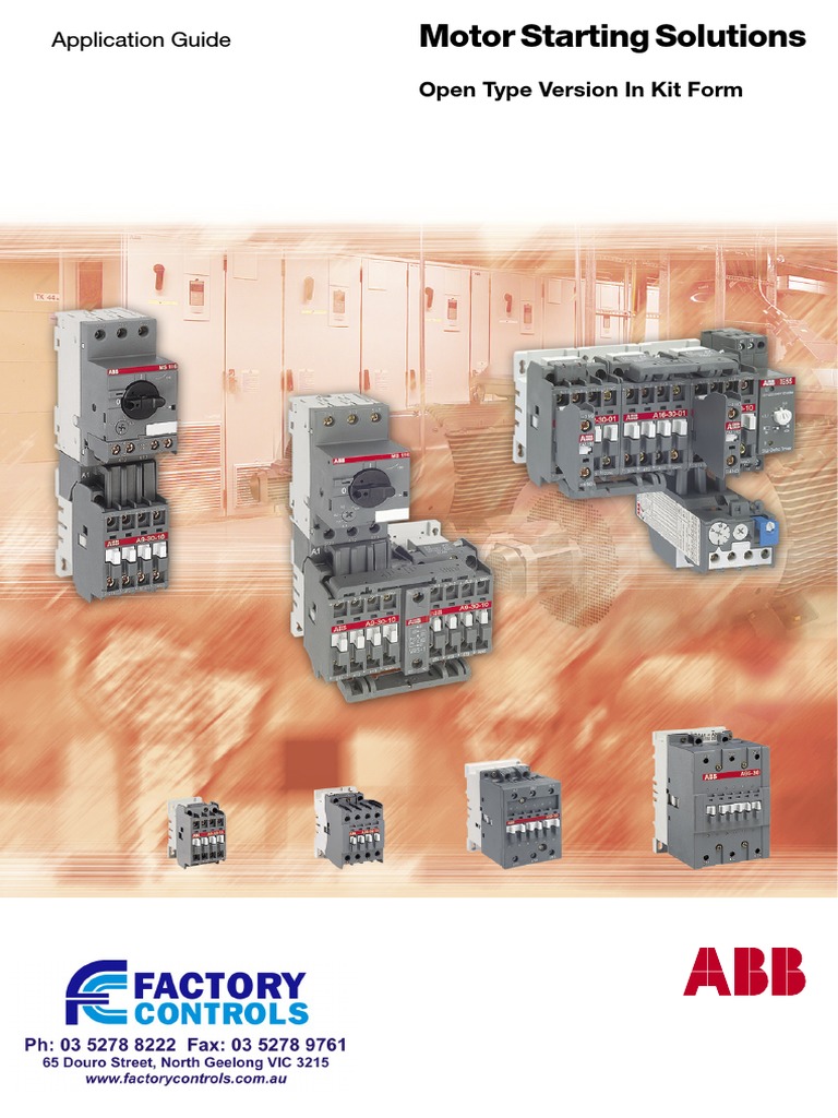 ABB Starters Details Star Delta Starting. | PDF | Relay | Electric Motor