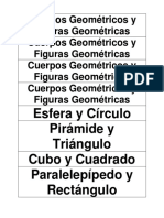 Cuerpos Geométricos y Figuras Geométricas