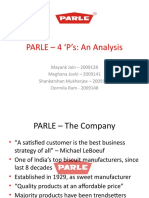 PARLE - 4 P'S: An Analysis