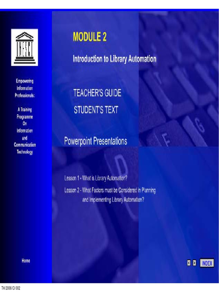 TH/2006/CI/002 | PDF | Cataloging | Libraries