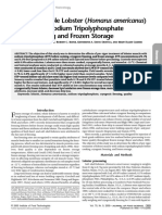 Quality of Whole Lobster (Homarus Americanus) Treated With Sodium Tripolyphosphate Before Cooking and Frozen Storage