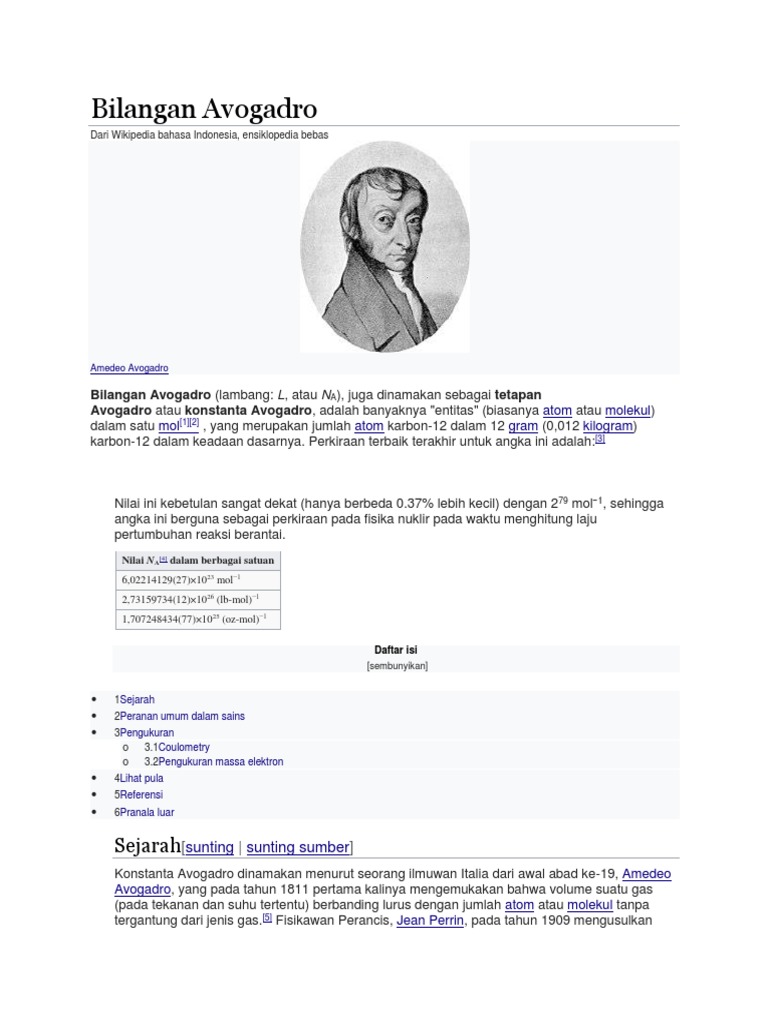 Bilangan Avogadro