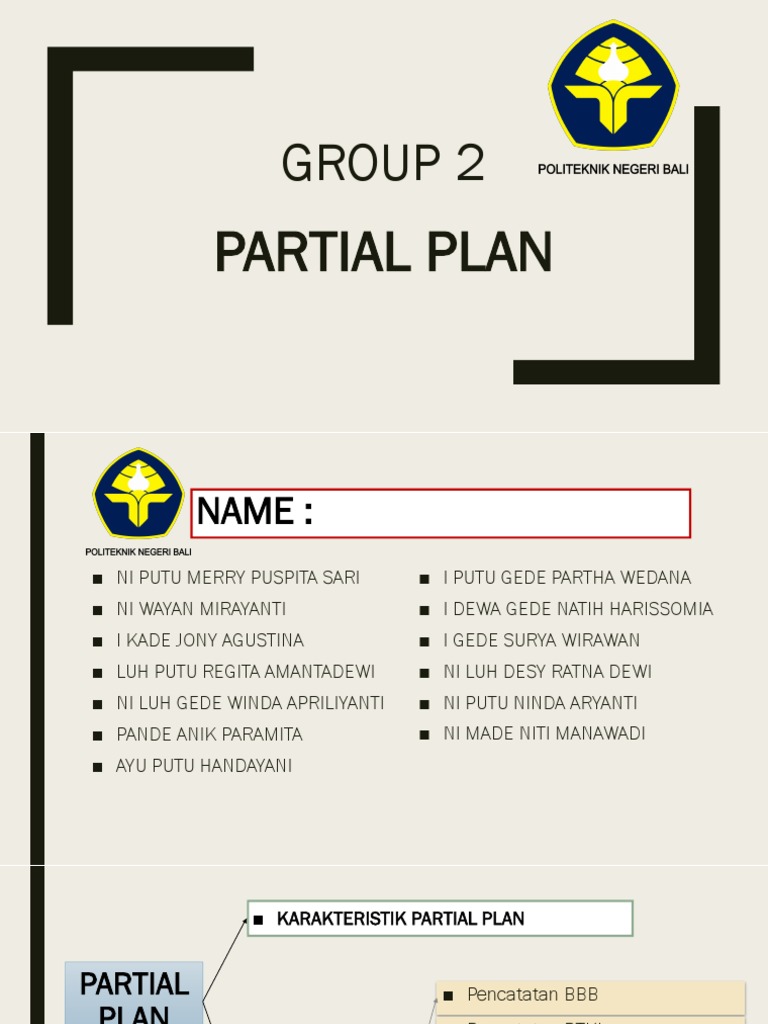Rencana Partial dan Pencatatan Biaya | PDF
