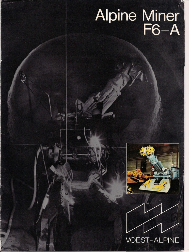 Machine de Creusement ALPINE MINER F6-A | PDF | Énergie et ressources ...