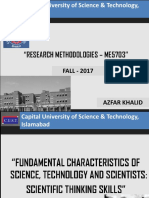 FALL - 2017: Capital University of Science & Technology, Islamabad