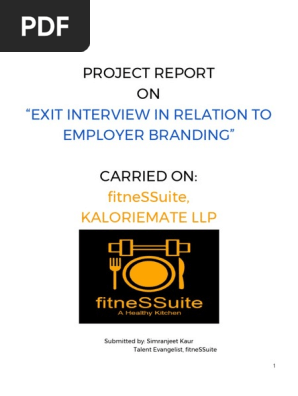 Exit Interview in Relation to Employer Branding.docx
