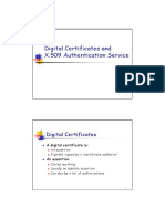 Digital Certificates and X.509 Authentication Service PDF