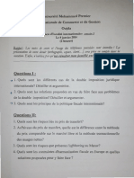 Quelques Examens de l'ENCGO