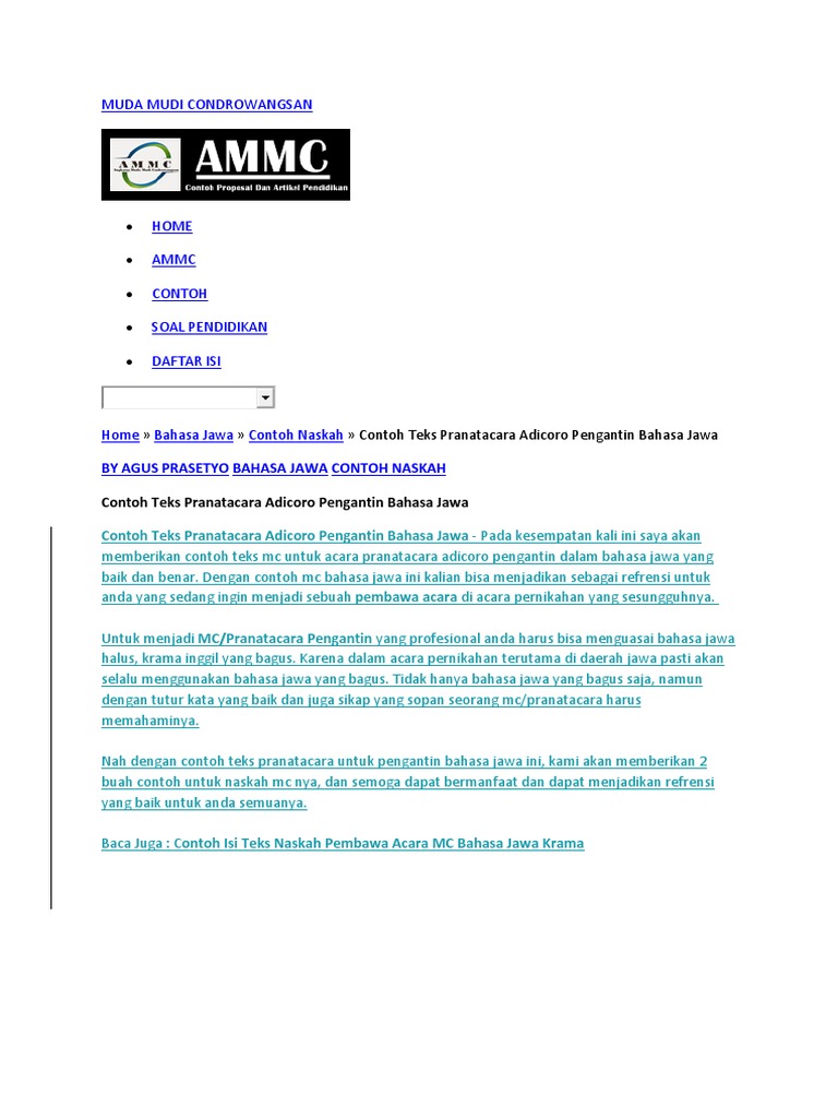 Muda Mudi Condrowangsan 2