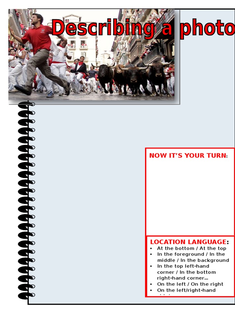 Picture Description Guide | PDF | Self-Improvement
