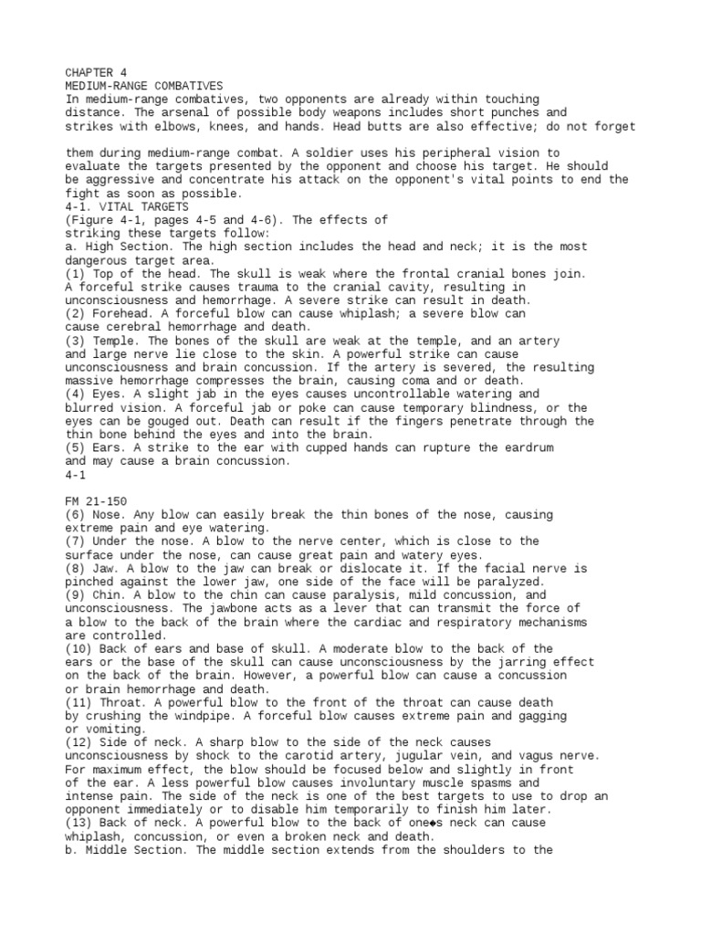 (Ebook MartialArts) Pressure Points Military Hand To Hand Combat Guide PDF Arm Neck