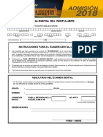 Ficha Dental Del Postulante 2017-2018