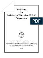 Syllabus BEd PDF