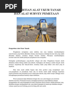 Download Pengertian Alat Ukur Tanah Dan Alat Survey Pemetaan by Agustinus Gobai SN363669972 doc pdf