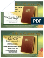 Teen Bible Quizzing - Fri, November 19, 2010