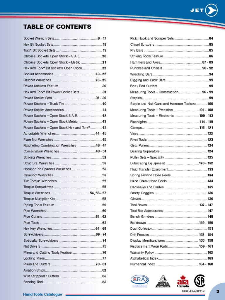 Jet Outils Manuels | PDF | Industries | Manufactured Goods