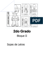 2do Grado - Bloque 2 - Sopa de Letras