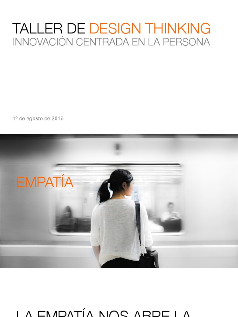 Taller de Design Thinking por Gonzalo Auza | PDF | Diseño | Conceptos ...