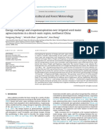 Energy Exchange and Evapotranspiration Over Irrigated Seed Maizeagroecosystems in A Desert-Oasis Region, Northwest China.