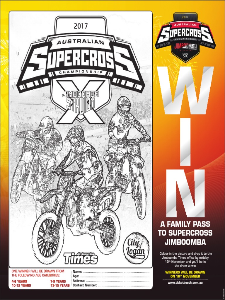 Supercross Coloring Contest Entry | PDF