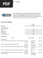 The Test Is Complete: Enlightks Ecdl/Icdl - It Security 1.0 - Diag. Eng