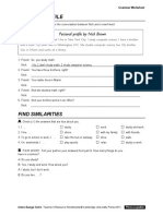 Student Profile: Unit 6 Grammar Worksheet