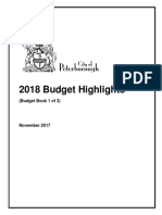 Book 1 2018 Draft Budget Highlights Book