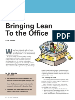 Bringing Lean To The Office