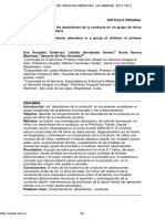 Désordenes de Comportamiento en La Habana