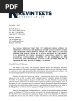 Letter to Portland Concerning November 6th Agenda and Zoning Ordinance