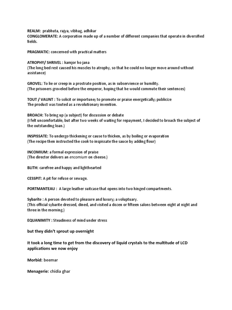Vocabulary Terms and Definitions Guide | PDF | Art
