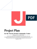 Project Plan: For The Tucson Jewish Community Center