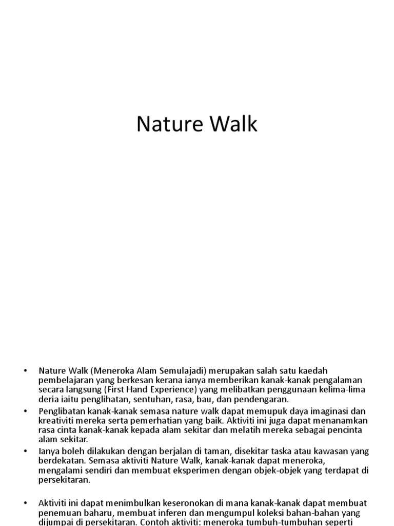 Nature Walk PDF