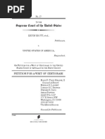 Petition For A Writ of Certiorari, Brott v. United States, No. 17 - (Nov. 6, 2017)