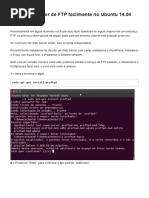 Criando Servidor de FTP Facilmente No Ubuntu 14