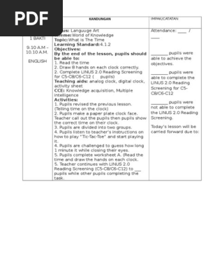 lesson plan week 29