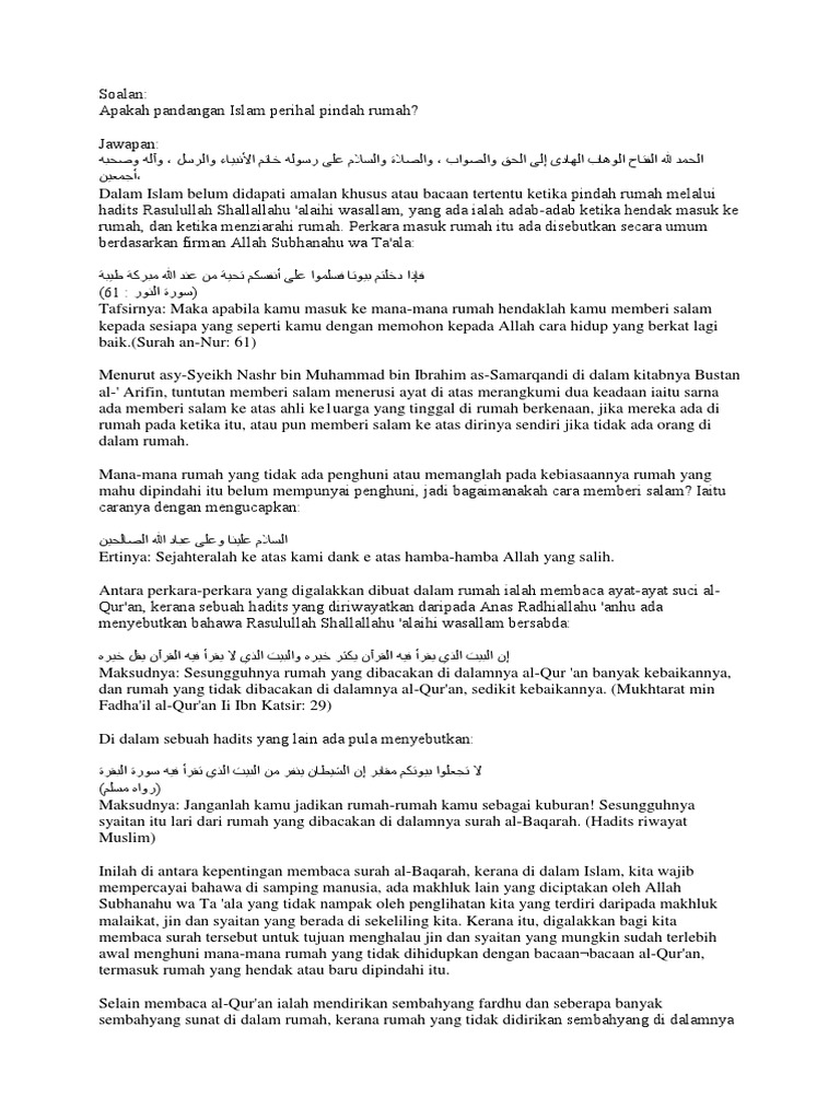 Pindah Rumah Pdf