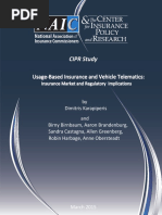 CIPR Study: Usage-Based Insurance and Vehicle Telematics